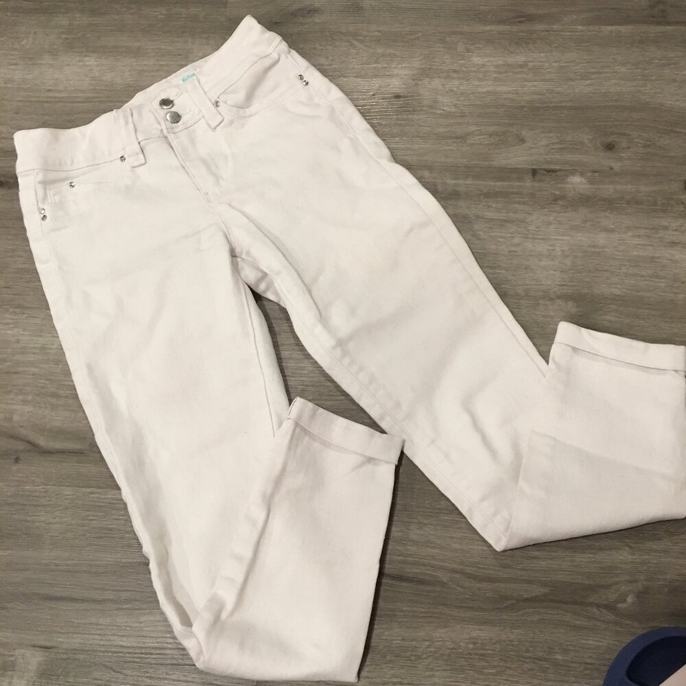 Cuffed Legging Jean in White